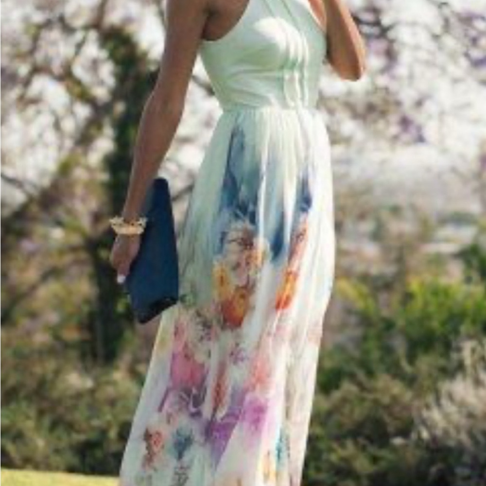 Elegant Floral Ted Baker Maxi Dress